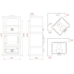 Lotus 2080 Speckstein Kaminofen Mit Warmhaltefach 8kW Schwarz -Heizungsanlagen lotus kaminofen 2080 warmhaltefach masse 1280x1280