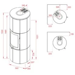 Maestro 152 Speckstein Speicher-Kaminofen 6kW -Heizungsanlagen lotus maestro 152 kaminofen masse 1280x1280