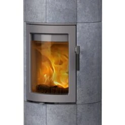 Maestro 152 Speckstein Speicher-Kaminofen 6kW -Heizungsanlagen lotus maestro 152 speckstein t r grau kaminofen web2 1280x1280