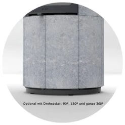 Maestro 152 Speckstein Speicher-Kaminofen 6kW -Heizungsanlagen lotus maestro drehteller speckstein web1 1280x1280