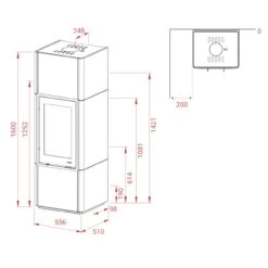 Beto 700M Magic Speckstein Speicher-Kaminbausatz 6kW 15 Beto 700M Magic Speckstein Speicher-Kaminbausatz 6kW -Heizungsanlagen lotus beto700m kaminbausatz masse 1280x1280