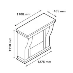 Louis Levico Vintage Weiß Klassischer LED Kamin 13 Louis Levico Vintage Weiß Klassischer LED Kamin -Heizungsanlagen louis schwarz trivero70 led kamin elektrischer kamin masse 1280x1280