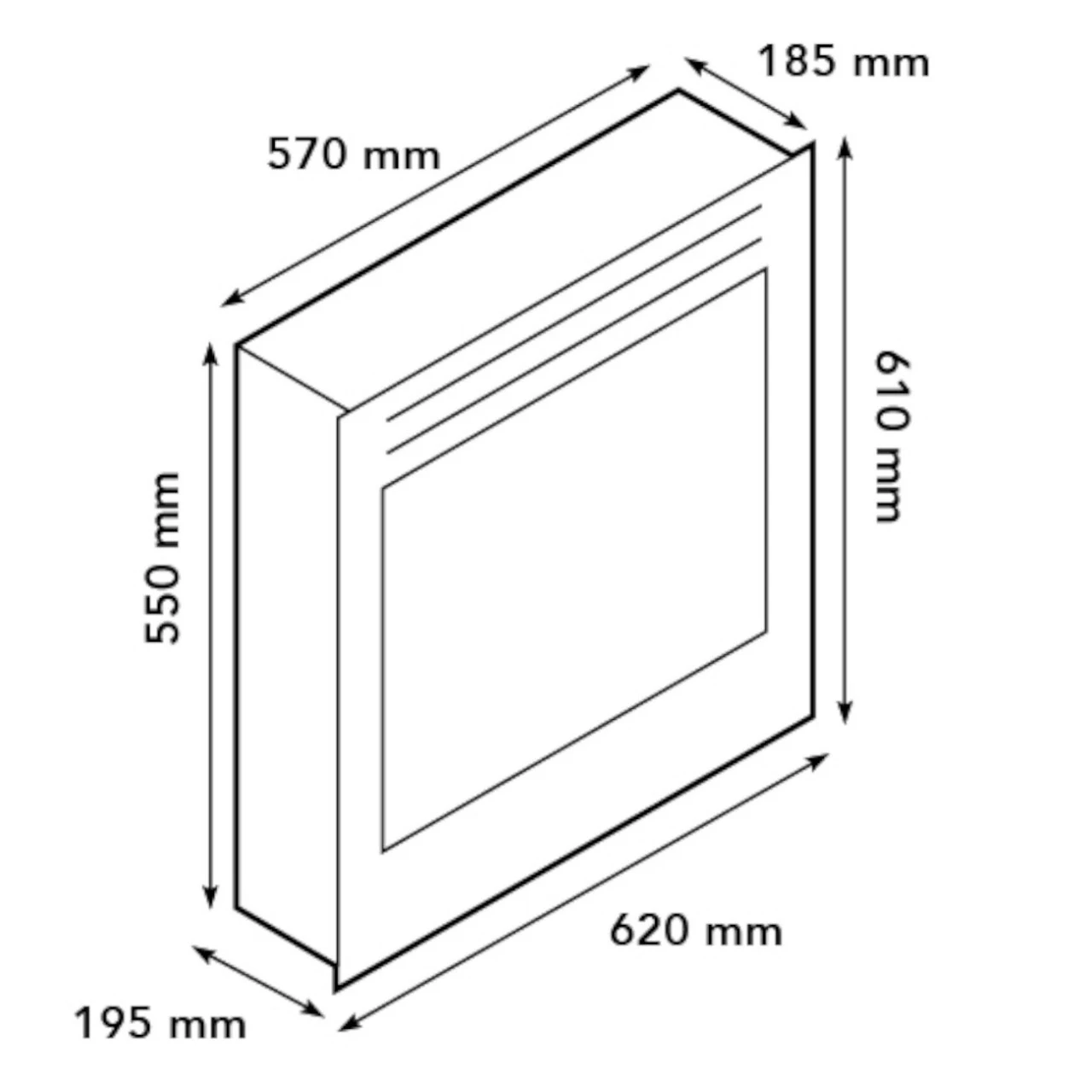 Kos Lucius LED Kamin Naturstein Schwarz 9 Kos Lucius LED Kamin Naturstein Schwarz – Bild 7