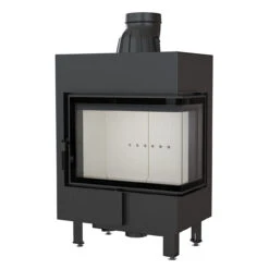 Lucy 12 Warmluft Kamineinsatz Rechtsverglast 12kW