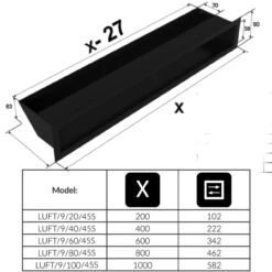 Luftleiste LUFT Creme Verschiedene Größen 29 Luftleiste LUFT Creme Verschiedene Größen -Heizungsanlagen luftleiste 9 masse 1280x1280 1