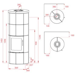 M2 Indian Night Speicher-Kaminofen 6kW -Heizungsanlagen m2 masse 1280x1280