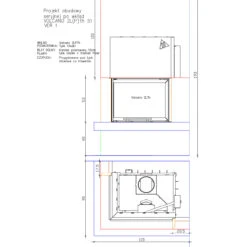 Kaminbausatz Imperial Extra Wasserkamin WLTh 12 KW Linksverglast -Heizungsanlagen masszeichnung imperial extra wasser 1280x1280