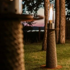 Juno Bio-Ethanol Lampe Cortenstahl -Heizungsanlagen masuria ethanol lampe terrassenstrahler cortenstahl web7 1280x1280