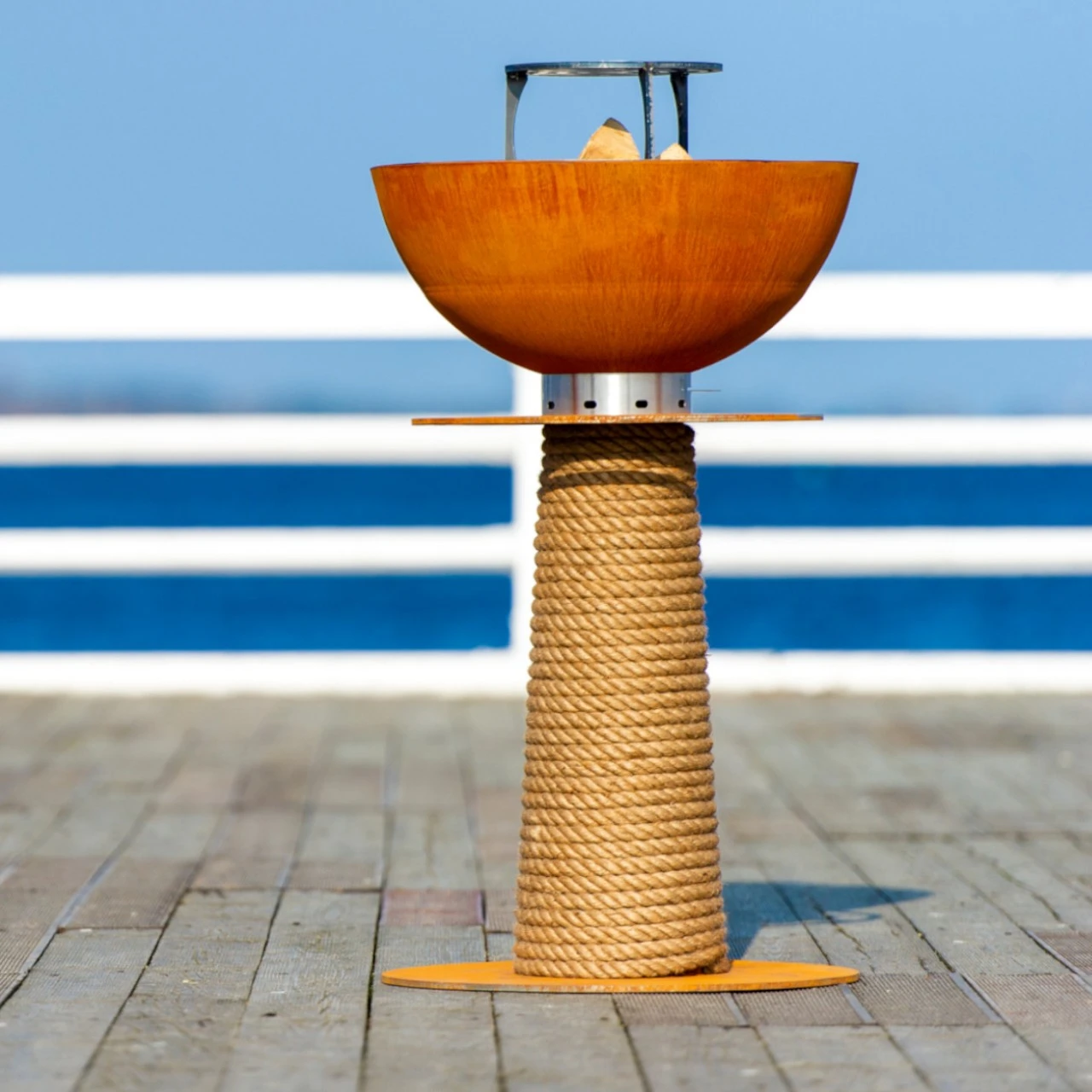 Juno 600 Gartenkamin Plancha Grill Cortenstahl 3 Juno 600 Gartenkamin Plancha Grill Cortenstahl