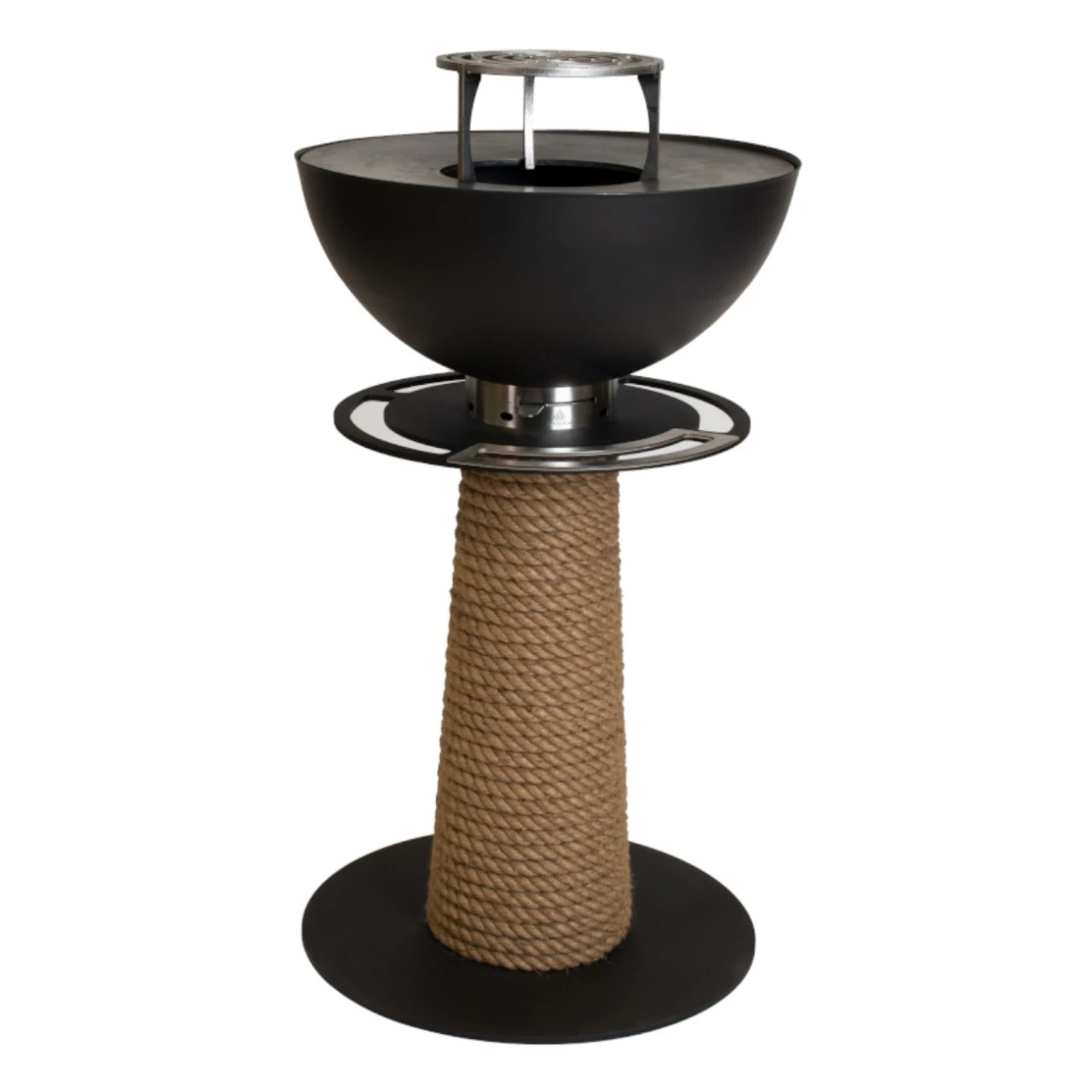 Juno 600 Gartenkamin Plancha Grill Schwarz 4 Juno 600 Gartenkamin Plancha Grill Schwarz – Bild 2