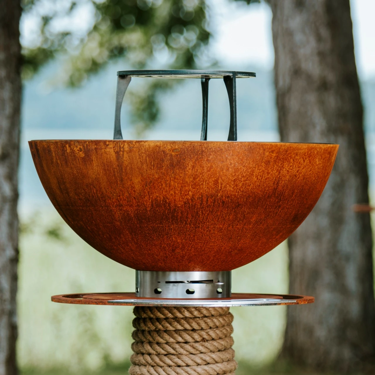 Juno 600 Gartenkamin Plancha Grill Cortenstahl 10 Juno 600 Gartenkamin Plancha Grill Cortenstahl – Bild 8