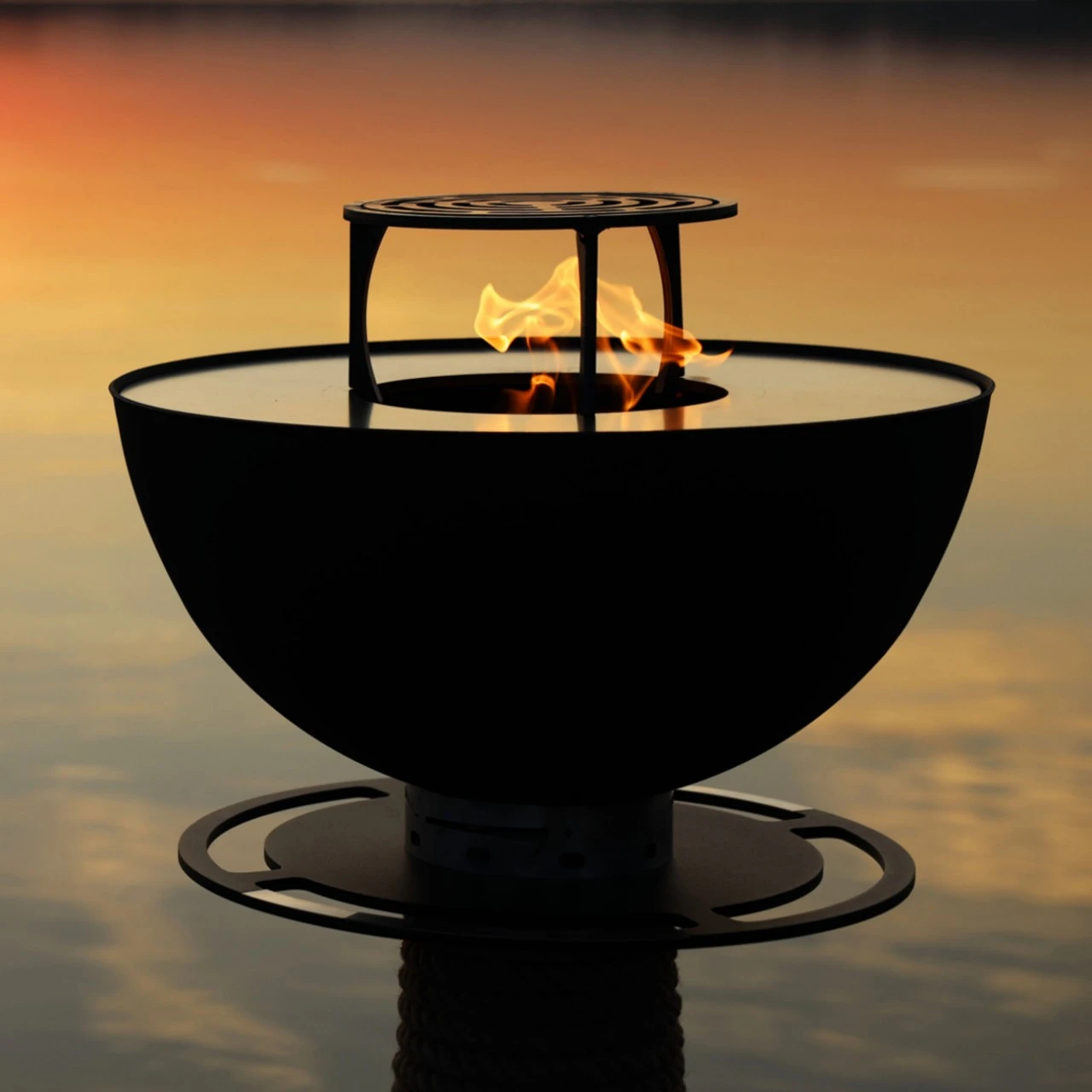 Juno 600 Gartenkamin Plancha Grill Schwarz 11 Juno 600 Gartenkamin Plancha Grill Schwarz – Bild 9