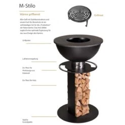 Stilo 600 Plancha Grill Gartenkamin Schwarz -Heizungsanlagen masuria m stilo 600 gartenkamin grill 1280x1280