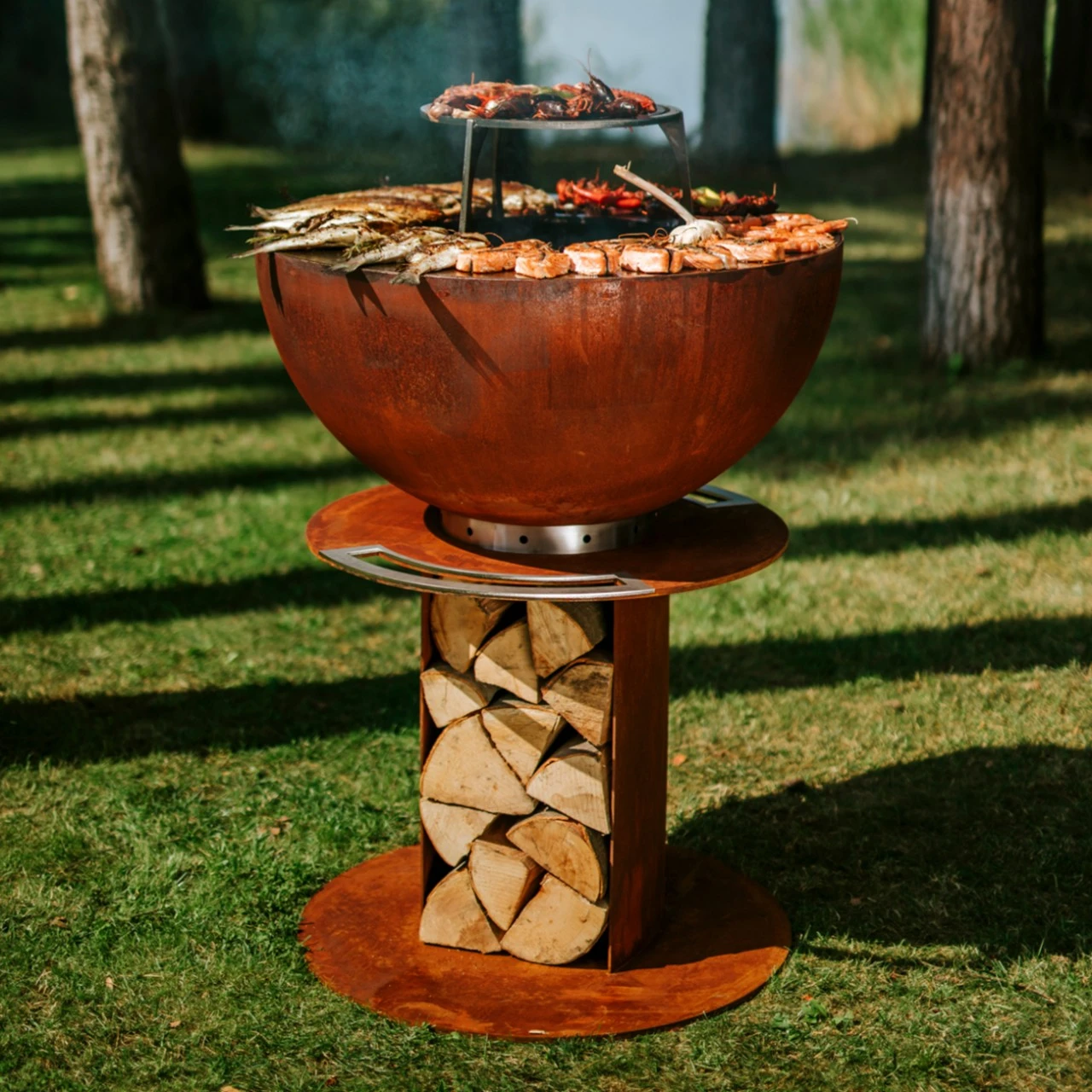 Stilo 800 Plancha Grill Gartenkamin Cortenstahl 4 Stilo 800 Plancha Grill Gartenkamin Cortenstahl – Bild 2