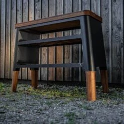 Nexo Holz Grill-Tisch / Beistelltisch Schwarz -Heizungsanlagen masuria nexo grill tisch schwarz web5 1280x1280