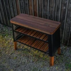 Nexo Holz Grill-Tisch / Beistelltisch Schwarz -Heizungsanlagen masuria nexo grill tisch schwarz web7 1280x1280