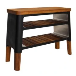 Nexo Holz Grill-Tisch / Beistelltisch Schwarz -Heizungsanlagen masuria nexo grill tisch schwarz web8 1280x1280