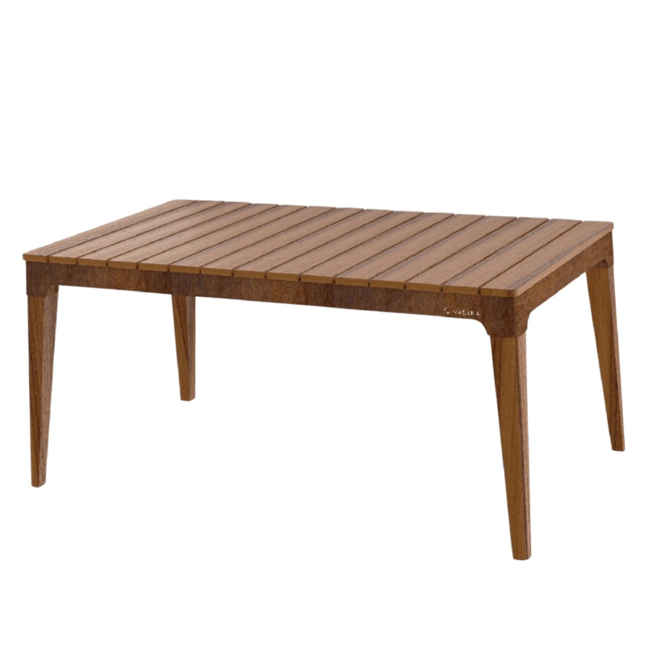 Nexo Iroko-Holz Garten Esstisch Cortenstahl 3 Nexo Iroko-Holz Garten Esstisch Cortenstahl