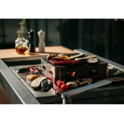 Narie Outdoor Kücheninsel Grill Cortenstahl -Heizungsanlagen masuria outdoor k che k cheninsel holzofen detail1 1280x1280