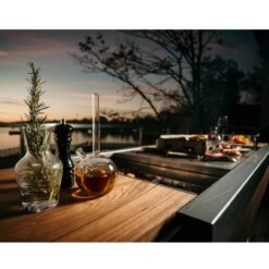 Narie Outdoor Kücheninsel Grill Cortenstahl -Heizungsanlagen masuria outdoor k che k cheninsel holzofen detail2 1280x1280