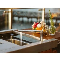 Narie Outdoor Kücheninsel Grill Cortenstahl -Heizungsanlagen masuria outdoor k che k cheninsel holzofen detail3 1280x1280