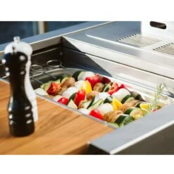 Narie Outdoor Kücheninsel Grill Cortenstahl -Heizungsanlagen masuria outdoor k che k cheninsel holzofen detail5 1280x1280