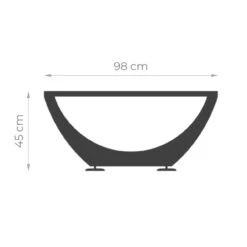 Narie Outdoor Lounge Sitzgruppe Mit Couch Tisch Cortenstahl Ice Weiß -Heizungsanlagen masuria outdoor narie couch tisch masse 1280x1280 2