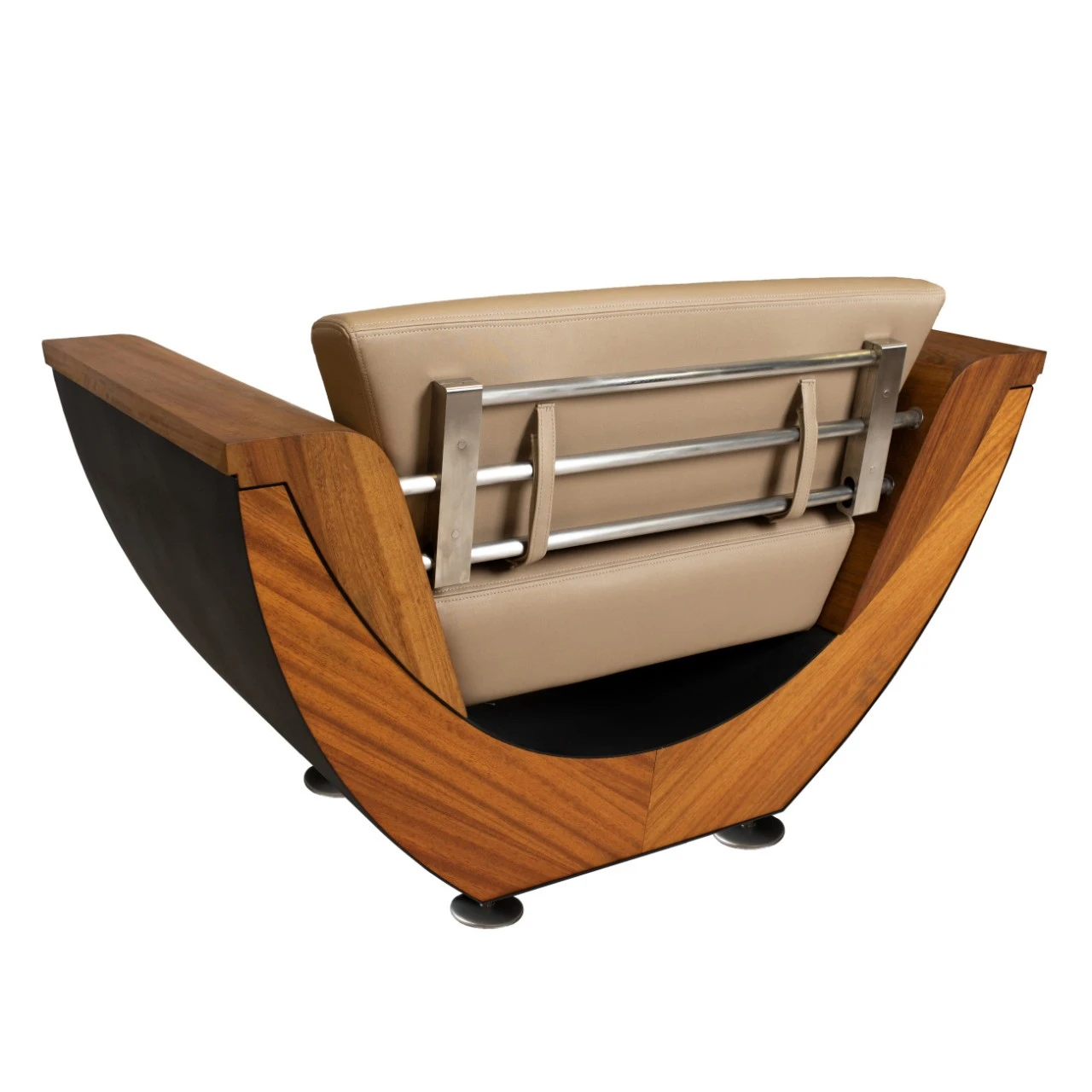 Narie Outdoor Sessel Schwarz Beige 5 Narie Outdoor Sessel Schwarz Beige – Bild 3