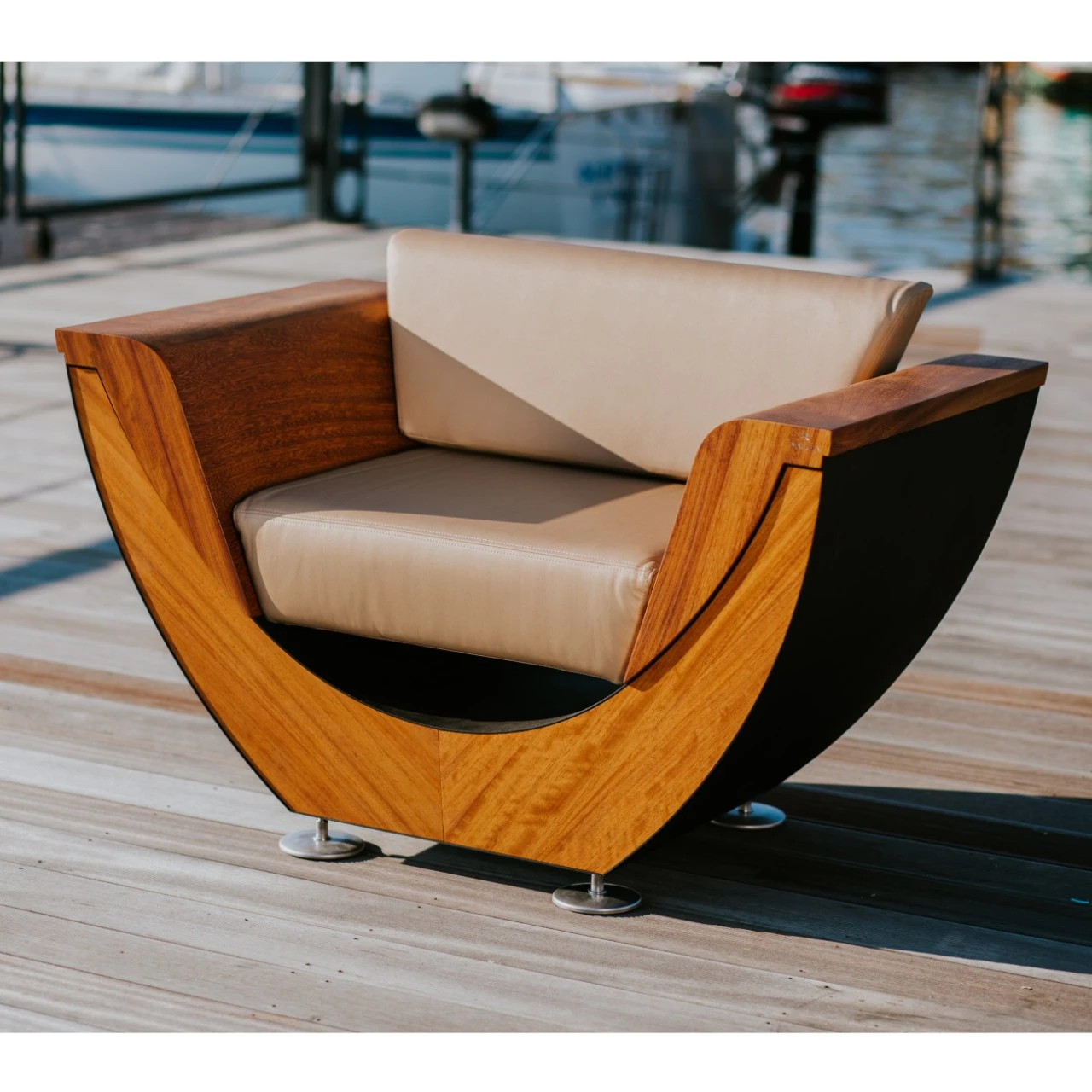 Narie Outdoor Lounge Sitzgruppe Mit Couch Tisch Schwarz Beige 5 Narie Outdoor Lounge Sitzgruppe Mit Couch Tisch Schwarz Beige – Bild 3