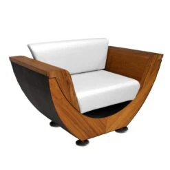 Narie Outdoor Sessel Schwarz Ice Weiß