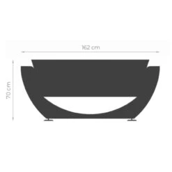 Narie Outdoor Sofa Cortenstahl Ice Weiß -Heizungsanlagen masuria outdoor narie sofa masse 1280x1280