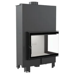 MBA17 Wassergeführter Rechtsverglaster Kamineinsatz 17kW -Heizungsanlagen mba pw 17 p bs w seite 1280x1280