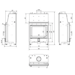 MBA17 Wassergeführter Kamineinsatz 17kW Rahmenlose Tür 17 MBA17 Wassergeführter Kamineinsatz 17kW Rahmenlose Tür -Heizungsanlagen mba pw 17 w masse 1280x1280