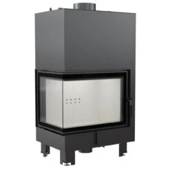 MBZ13 Wassergeführter Linksverglaster Kamineinsatz 13kW