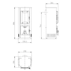 Milano AT II Cappuccino Kaminofen 5KW Dauerbrandofen 7 Milano AT II Cappuccino Kaminofen 5KW Dauerbrandofen -Heizungsanlagen milano kaminofen dauerbrandofen masse 1280x1280