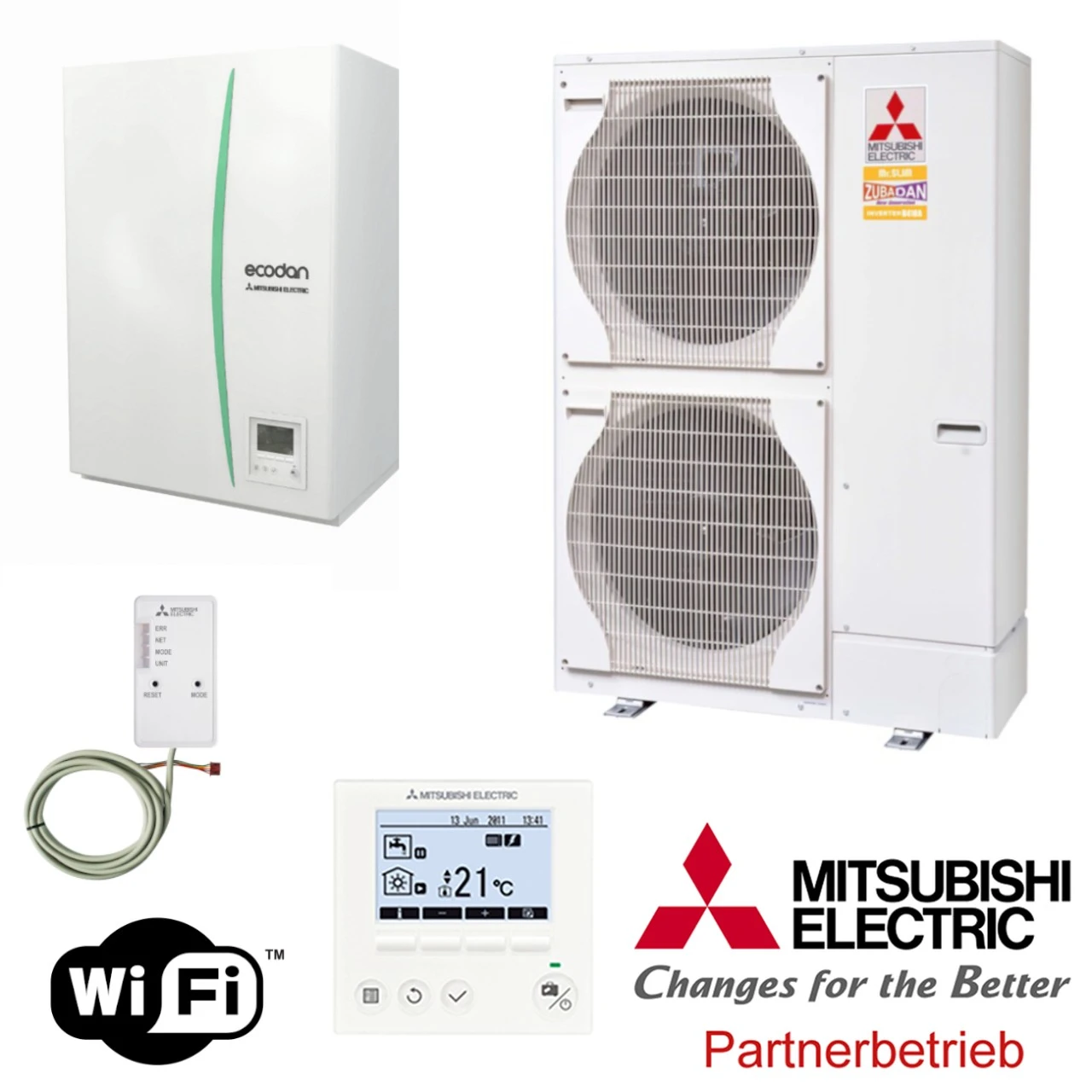 Mitsubishi Zubadan Wärmepumpen-Set 1.5 Split-System 23 KW Mit Hydrobox 3 Mitsubishi Zubadan Wärmepumpen-Set 1.5 Split-System 23 KW Mit Hydrobox