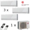 MultiSplit Klimaanlage Premium 1+1+3 KW Kühlen -Heizungsanlagen msz ef25 42 3 weiss anzahl 1280x1280