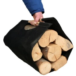 Mopo Holztragetasche In Schwarz