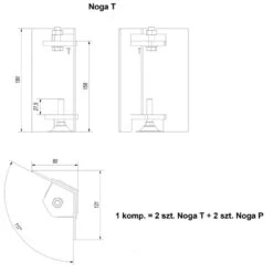 Untergestell / Füße Für Kratki Nadia Kamineinsätze Serie 14 Untergestell / Füße Für Kratki Nadia Kamineinsätze Serie -Heizungsanlagen nadia fuesse masse2 1280x1280