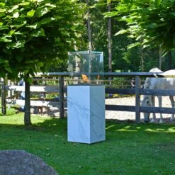 Neocube-o Calacatta Silk Terrassenstrahler / Heizstrahler -Heizungsanlagen neocube o heizstrahler heizpilz terrassenstrahler calacatta web6 1280x1280