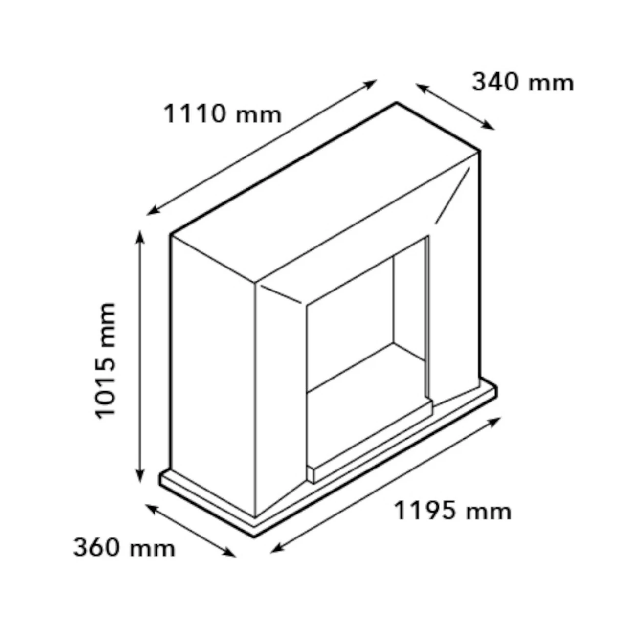Nero Lucius Naturstein Weiß LED Kamin 7 Nero Lucius Naturstein Weiß LED Kamin – Bild 5