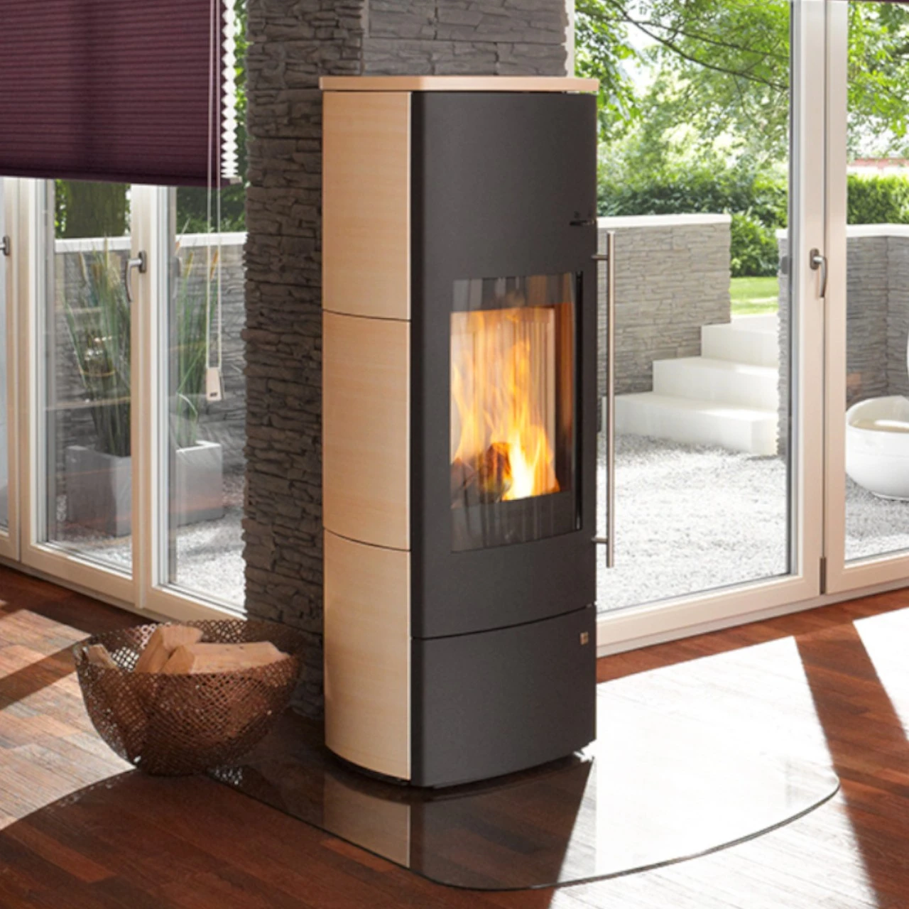 Nevado Aqua Wasser-Kaminofen 3+5kW Caffe Latte Keramik 4 Nevado Aqua Wasser-Kaminofen 3+5kW Caffe Latte Keramik – Bild 2