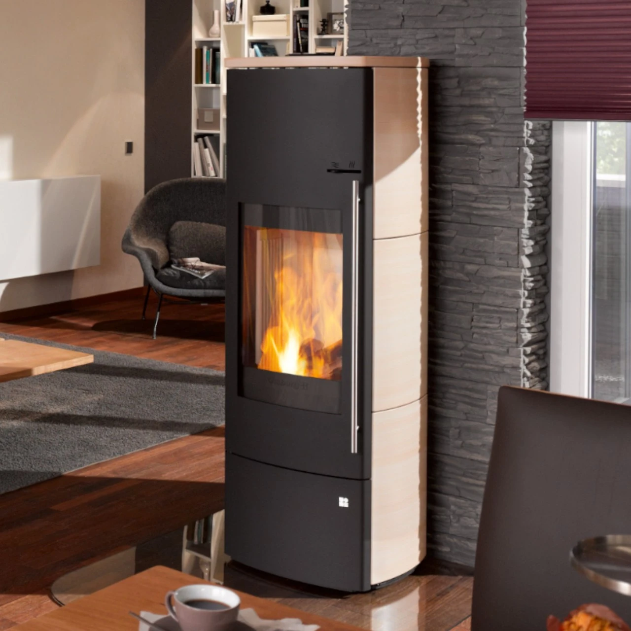 Nevado Aqua Wasser-Kaminofen 3+5kW Caffe Latte Keramik 3 Nevado Aqua Wasser-Kaminofen 3+5kW Caffe Latte Keramik