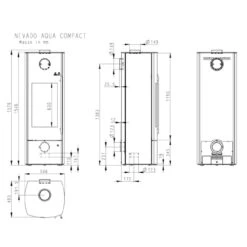 Nevado Aqua Wasser-Kaminofen 3+5kW Ahorn Keramik -Heizungsanlagen nevados aqua kaminofen masse 1280x1280 2