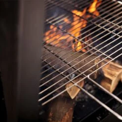 Gartenkamin / Grill BLF-02 Cortenstahl -Heizungsanlagen nomlilo gartenkamin BLF02 grill schwarz detail2 1280x1280