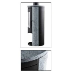 Vera Serpentino Kaminofen 7kW -Heizungsanlagen novaline eurohr vera serpentino kaminofen web3 1280x1280