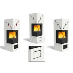 Aracar Compact Mit Kaminbauplatten 5kW Türanschlag Links DIBT -Heizungsanlagen olsberg aracar compact eck kaminofen gitter 1280x1280