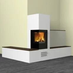 Aracar Compact Mit Kaminbauplatten 5kW Türanschlag Links DIBT -Heizungsanlagen olsberg aracar compact links eck kaminofen web5 1280x1280