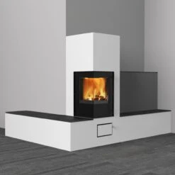 Aracar Compact Mit Kaminbauplatten 5kW Türanschlag Links DIBT -Heizungsanlagen olsberg aracar compact links eck kaminofen web6 1280x1280