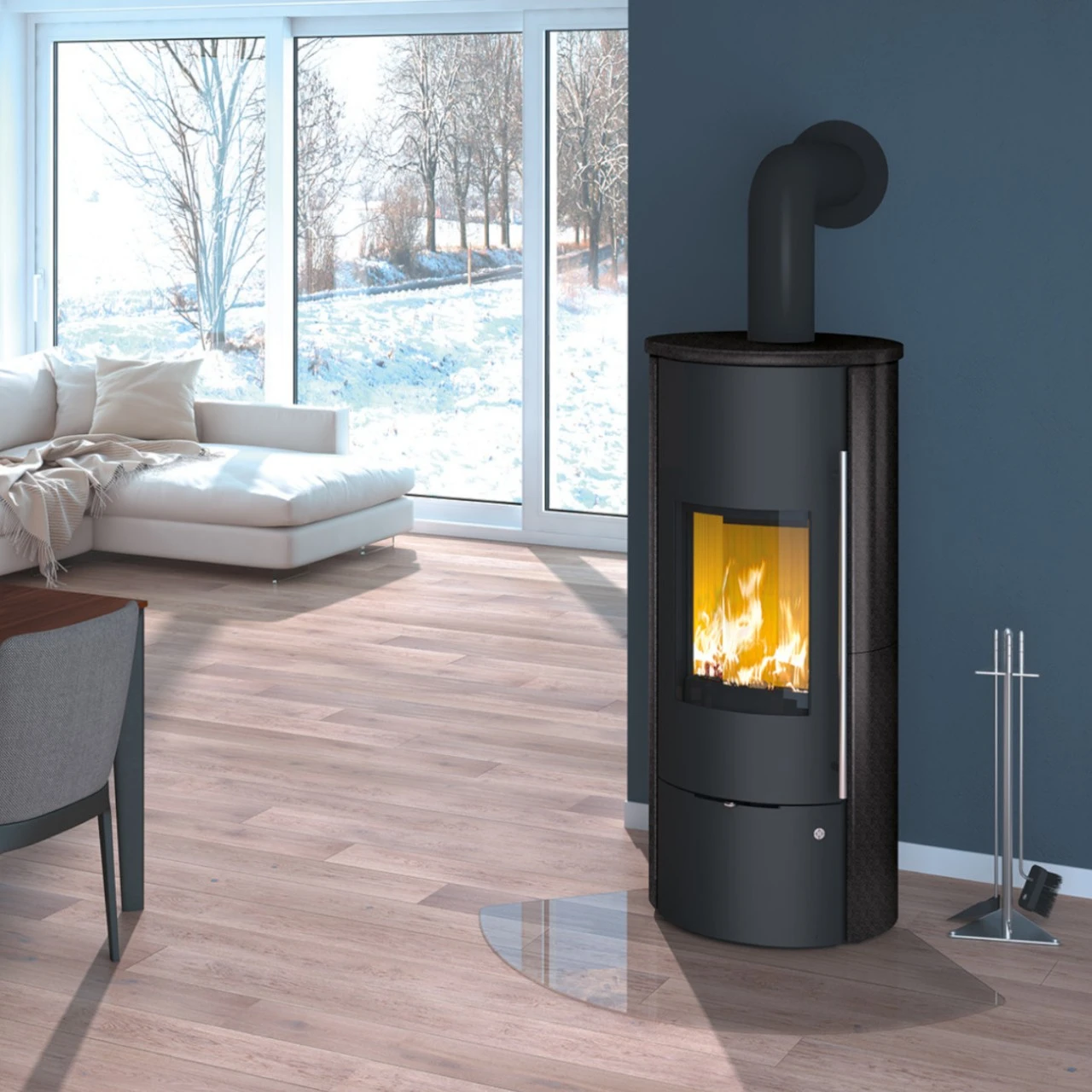 Tolima Aqua Wasser-Kaminofen Keramik Hämatit 3+5kW 4 Tolima Aqua Wasser-Kaminofen Keramik Hämatit 3+5kW – Bild 2